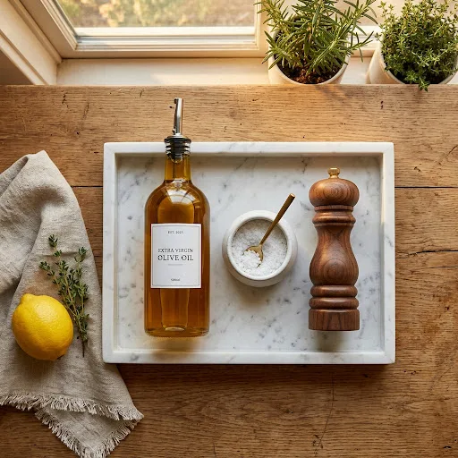 Marble Tray Countertop Vignette